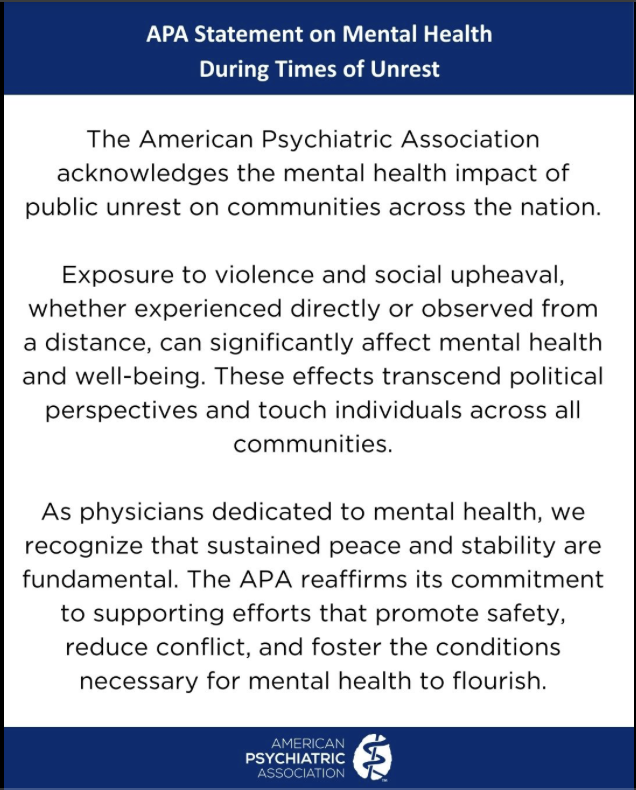 APA Statement on Mental Health During Times of Unrest January 28th, 2026 | therapist ethics and systemic harm | Cathartic Counseling with Maggie Dickens